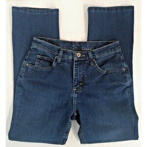 Rider Lee Jeans Size 8 M Blue Denim Medium Wash MidRise Straight Leg Pockets